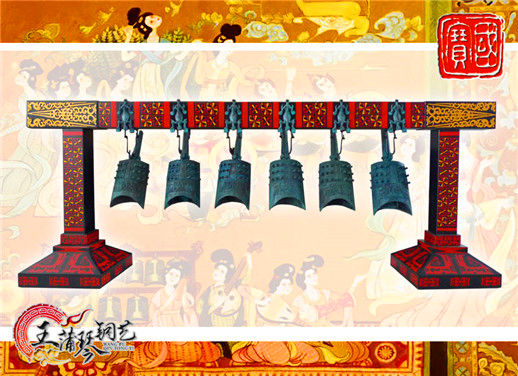 6件套仿古編鐘，小型特色樂(lè)器，民樂(lè)混音配套