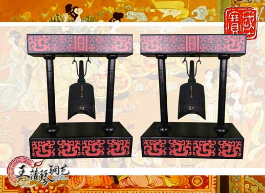 單件編鐘工藝品、外賓禮品、中國青銅編鐘